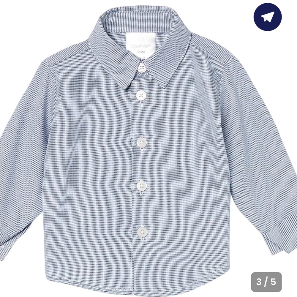 Calvin Klein Kids Blue Shirt